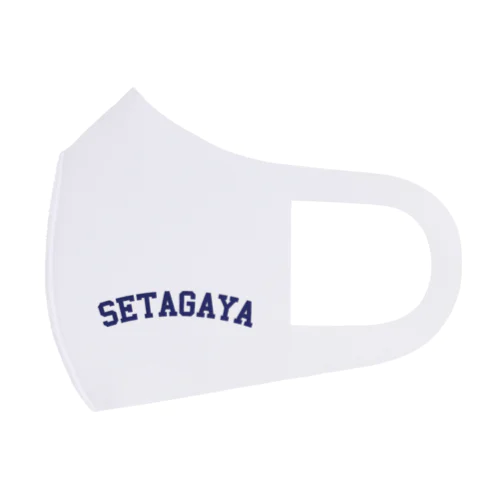 世田谷グッズ　ネイビーロゴ（setagaya item） フルグラフィックマスク