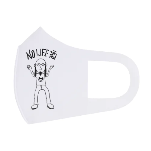 NO LIFE 酒 Face Mask