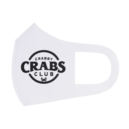 CRABBY CRABS CLUB シンプルロゴ フルグラフィックマスク