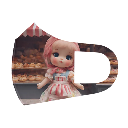 🥐ブーランジェリー🍞女の子🌺 Face Mask