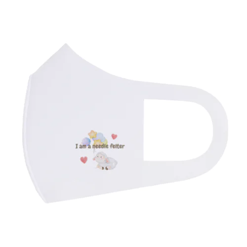羊毛フェルト好きさんに贈る I am ニードルフェルター I love ニードルフェルト グッズ Face Mask