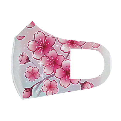 春の訪れと煌桜 Face Mask