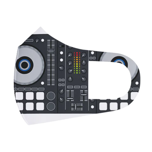 シンプルなDJコントローラーのイラストです! Face Mask