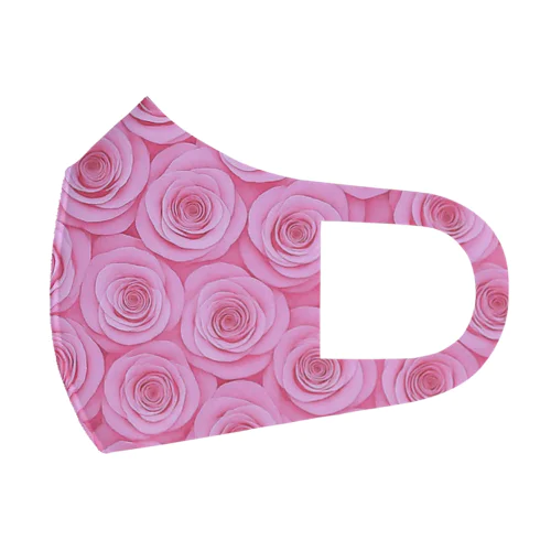 淡いピンク💕華麗なる薔薇🌹✨️ Face Mask