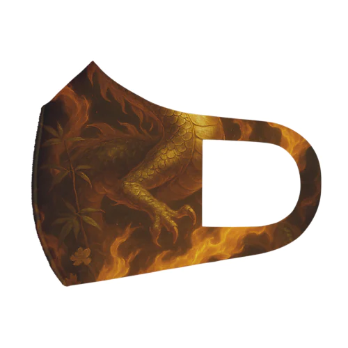 炎竜ーfire dragon Face Mask
