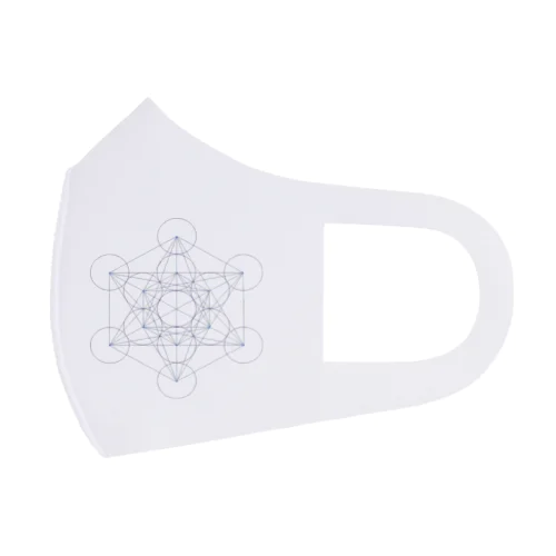 シンプル　「Metatron’s Cube」 Face Mask