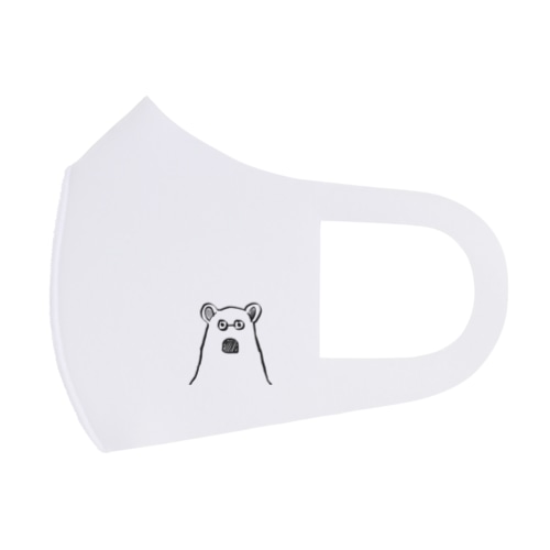 くま(もず)しろぬり Face Mask