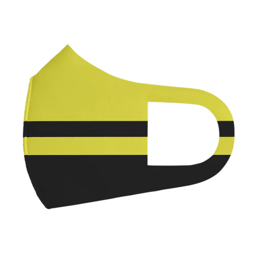 イメージカーシリーズ・黄黒カラー フルグラフィックマスク