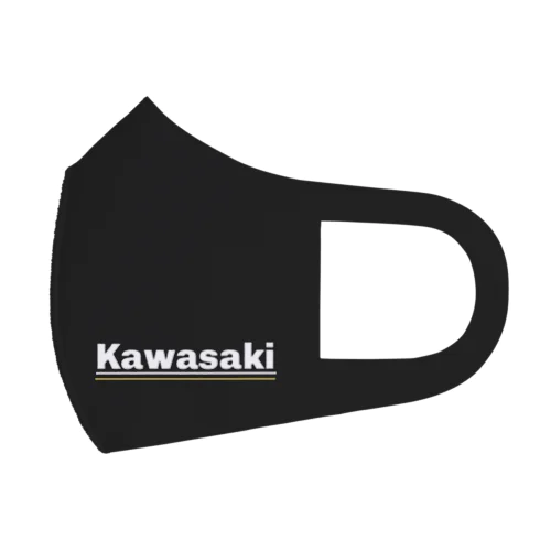 川崎家用マスク　黒　kawasaki フルグラフィックマスク