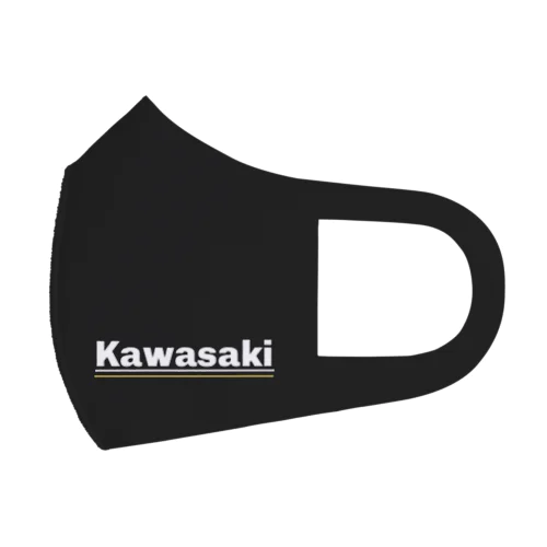 川崎家用マスク　黒　kawasaki Face Mask