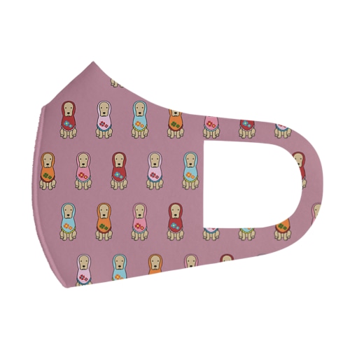 コメリョーシカ（ピンク） Face Mask