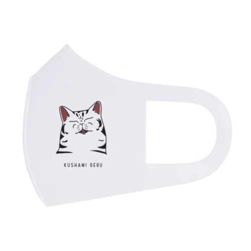 くしゃみでる（アメショ） Face Mask
