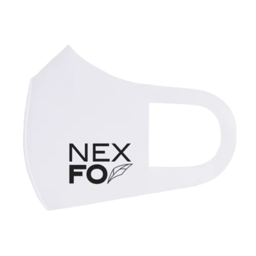 Nexfo短ロゴ墨 Face Mask