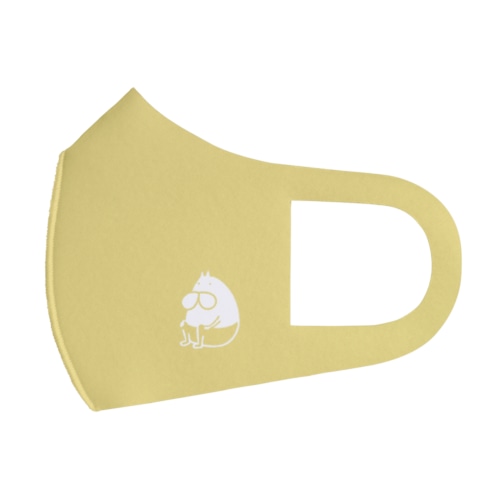 ねこタイツ おすわり マスタード Face Mask