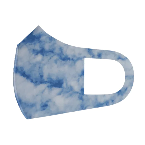 絞り染めのような空と雲 フルグラフィックマスク