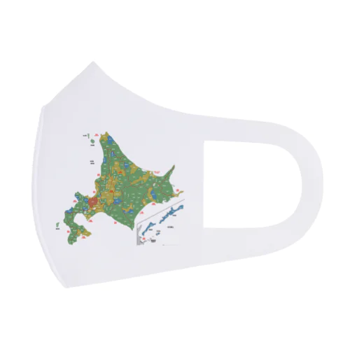 北海道179市町村地図 フルグラフィックマスク