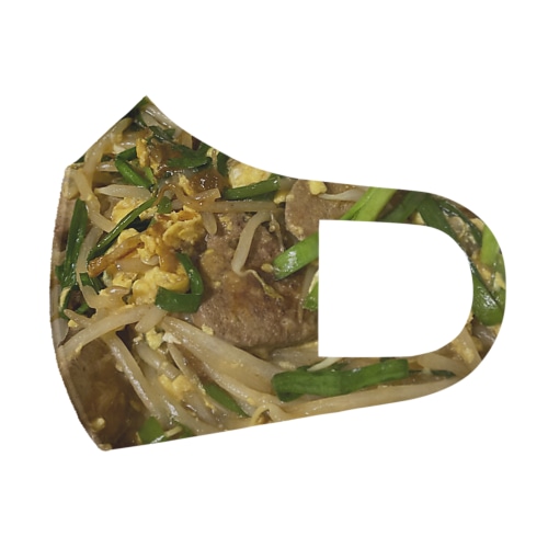レバニラ炒め Face Mask