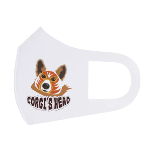 コーギーズヘッドのコーギーマスクロゴ フルグラフィックマスク