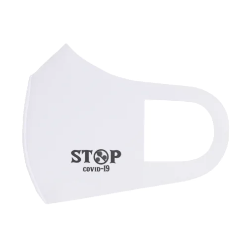 STOP covid-19 フルグラフィックマスク