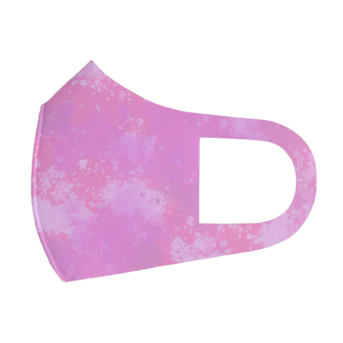 迷彩柄薄いピンク系 フルグラフィックマスク