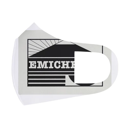 EMICHEERSロゴデザイン和 フルグラフィックマスク