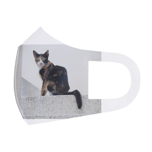 猫好きの聖地、マルタ島の猫さん フルグラフィックマスク