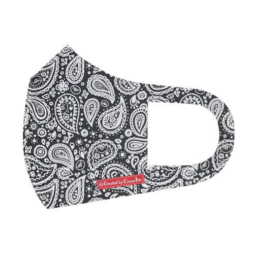 Paisley Black/red Face Mask