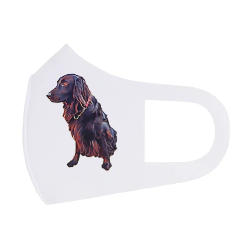 flatcoated retriever Face Mask