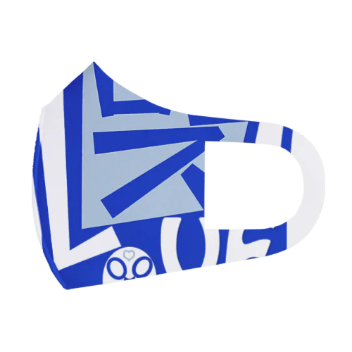 プロレスlove【blue】デザイン Face Mask