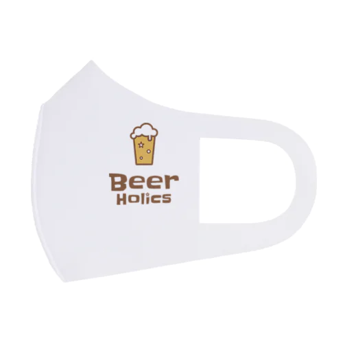 BeerHolics ロゴ大 Face Mask