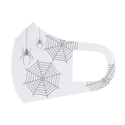 お洒落な蜘蛛と蜘蛛の巣 フルグラフィックマスク