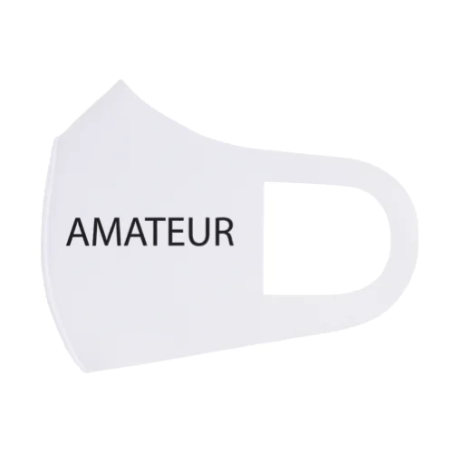 AMATEUR letter BK Face Mask