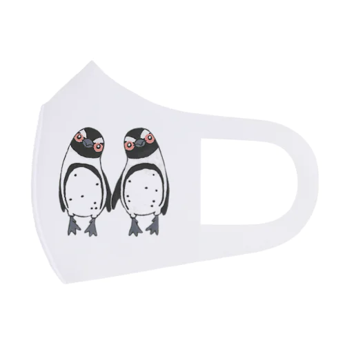 手繋ぎケープペンギンのカップル🐧❤️🐧 Face Mask