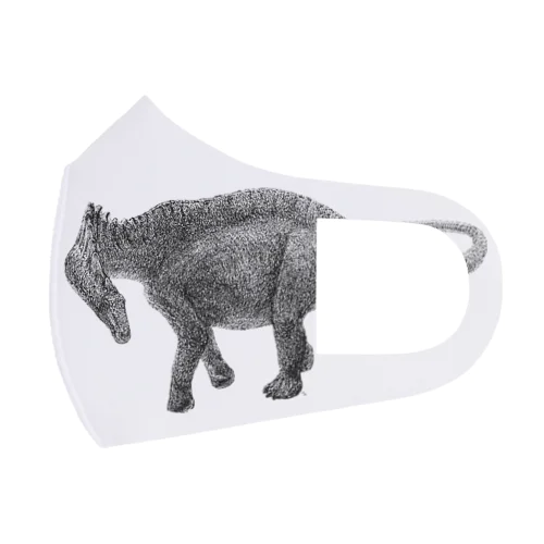 Amargasaurus（白黒） フルグラフィックマスク