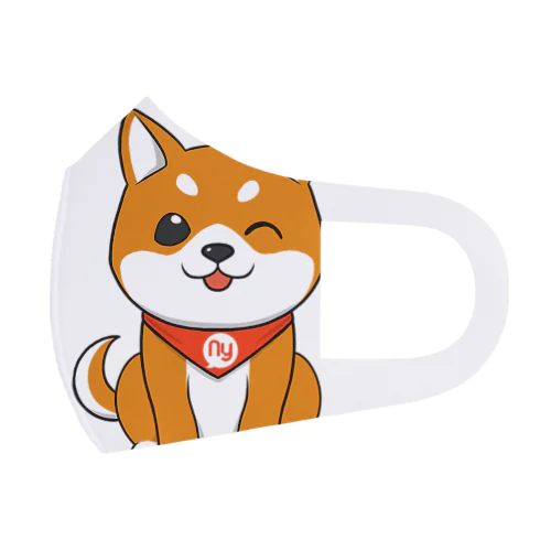 柴犬ウィンク Face Mask