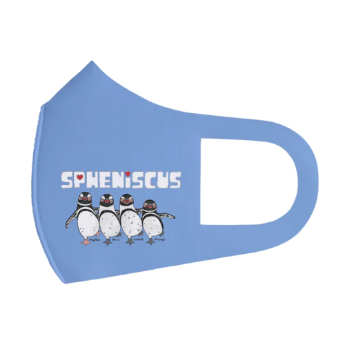 Spheniscusquartet blue version④ フルグラフィックマスク