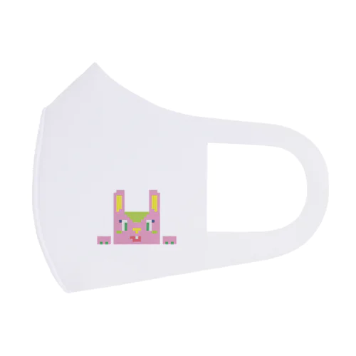 桜餅ウサギ フルグラフィックマスク