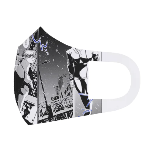 雪の新宿2 Face Mask