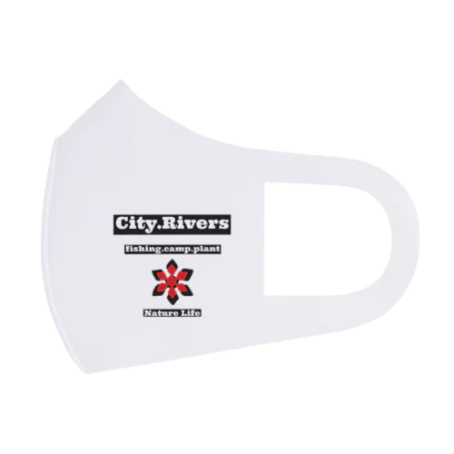 City.Riversロゴマスク Face Mask