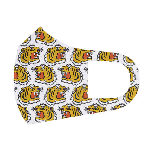 虎フェイスモノグラム フルグラフィックマスク