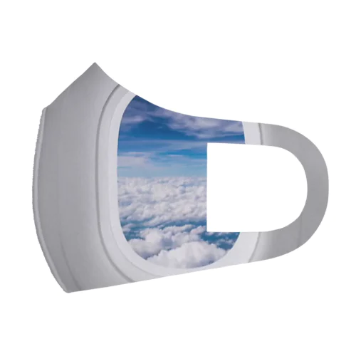 jet streamジェットストリーム 飛行機の窓から フルグラフィックマスク