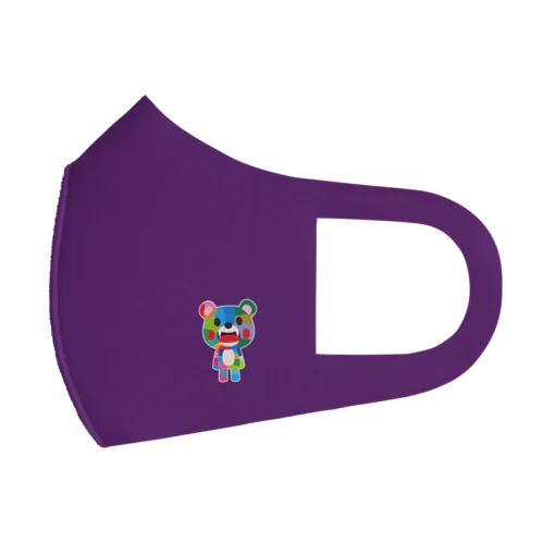 ババフルくんマスク紫 Face Mask