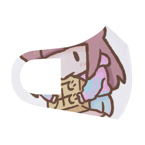 飛車をぱくつく綾ちゃん Face Mask