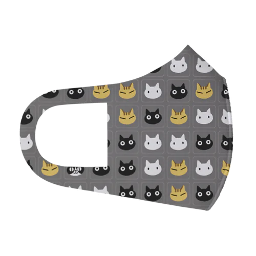 Cats Box ミックス×灰 Face Mask