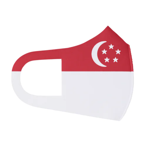 シンガポールの国旗 Face Mask