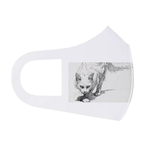 威嚇白猫 Face Mask