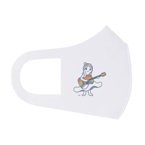 rainbow guitar girl  フルグラフィックマスク