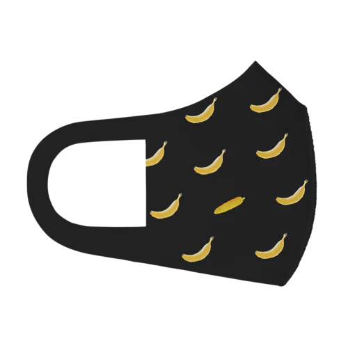 banana  マスク　〜ブラック〜 フルグラフィックマスク