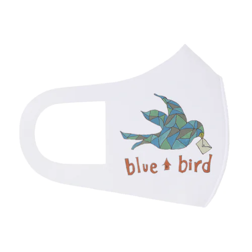 blue bird Face Mask