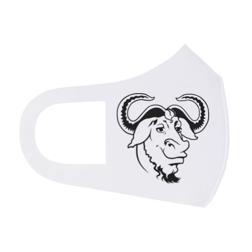 GNU の頭 Face Mask